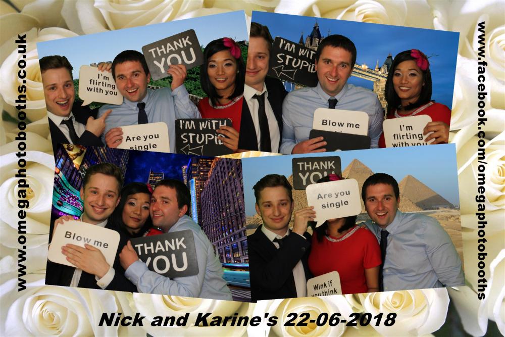 Nick & Karine's Wedding | View more photos from the event at gallery.omegaphotobooths.co.uk/u/Omega-Photobooths/Nick-Karines-Wedding
